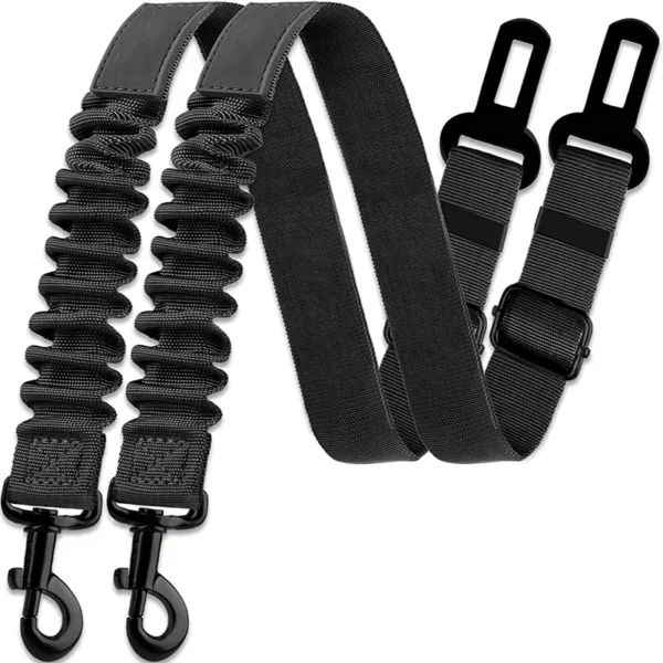 Adjustable Pet Car Seat Belt – Safety Harness Clip for Dogs & Cats