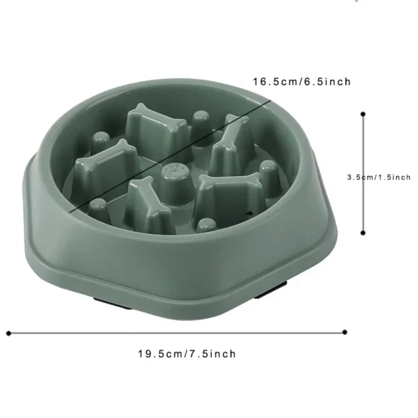 Slow Feeder Dog Bowl - Anti-Slip Puzzle Dish for Dogs & Cats - Image 6