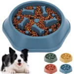 Slow Feeder Dog Bowl - Anti-Slip Puzzle Dish for Dogs & Cats