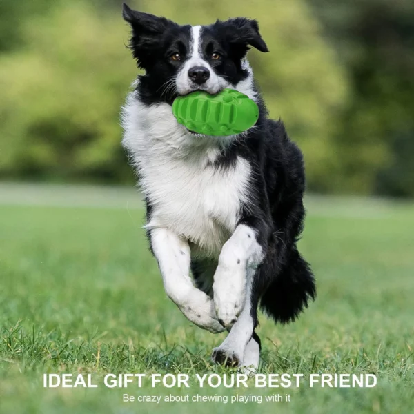 Tough Squeaky Puzzle Ball – Interactive Dog Toy & Treat Dispenser - Image 4