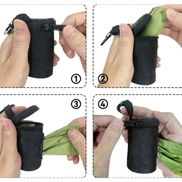 Pet Dog Poop Bag Dispenser – Mini Travel Waste Bag Holder - Image 4