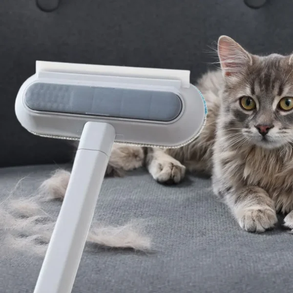 3-in-1 Long Handle Pet Hair Remover Brush – Multi-Surface Fur Cleaner - Image 6