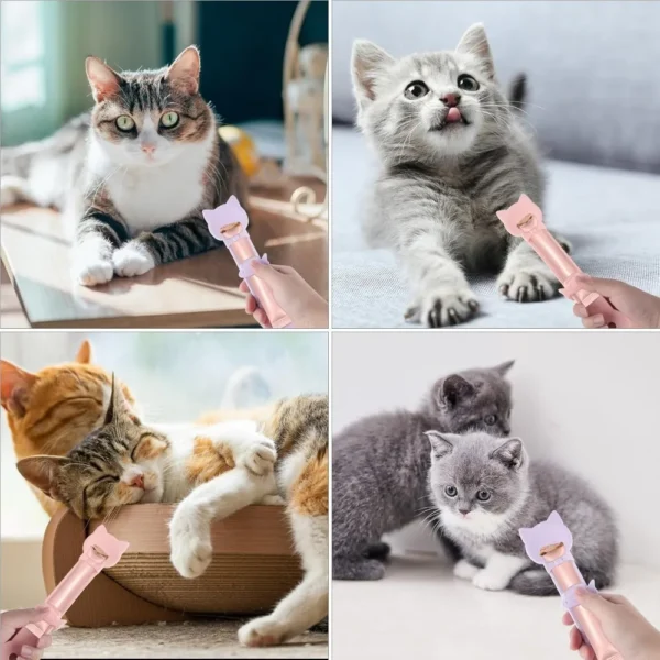 Cat Strip Squeeze Spoon – Lickable Treat Dispenser (3 pieces) - Image 4