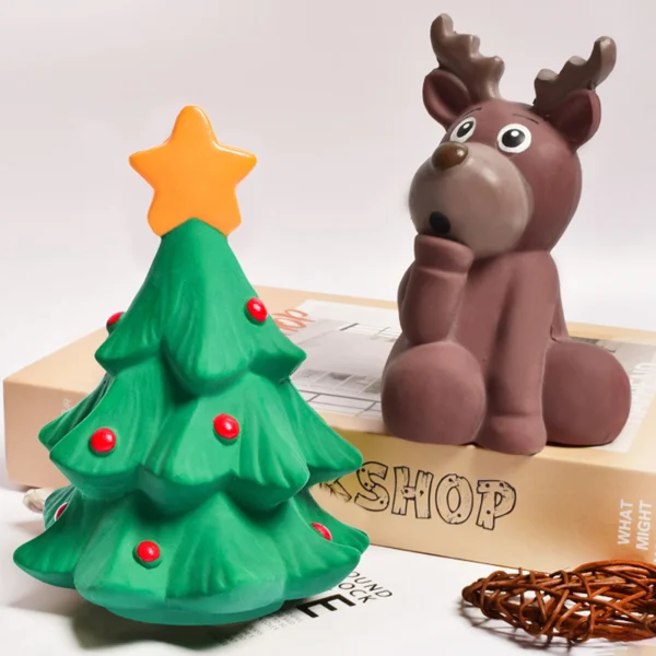 Festive Fun Pet Chew Toy – Bite-Resistant Christmas Elk & Tree - Image 6