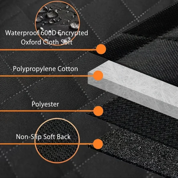 Pet Dog Car Seat Cover – 100% Waterproof, Scratch-Resistant - Image 2