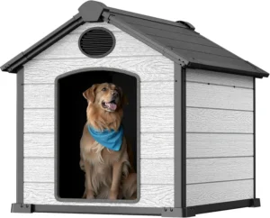 Weatherproof Large Dog House Outdoor 46"