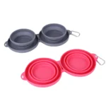 FoldAway Double Silicone Pet Bowl
