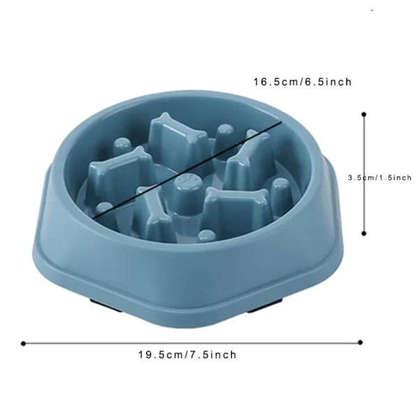 Slow Feeder Dog Bowl - Anti-Slip Puzzle Dish for Dogs & Cats - Image 7