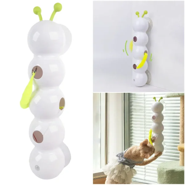 Caterpillar Interactive Cat Toy – Motion Activated & Rechargeable - Image 6