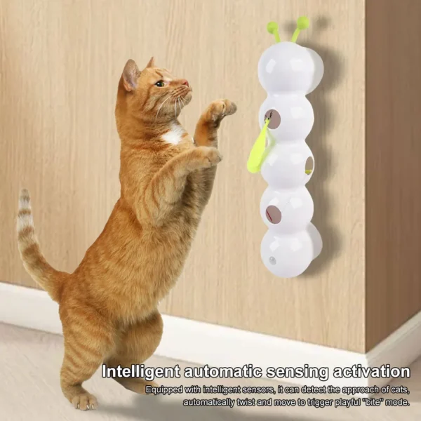 Caterpillar Interactive Cat Toy – Motion Activated & Rechargeable - Image 4