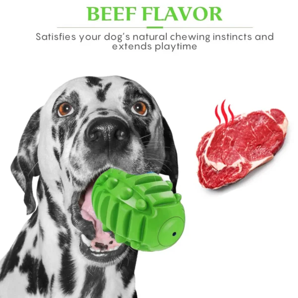 Tough Squeaky Puzzle Ball – Interactive Dog Toy & Treat Dispenser - Image 3