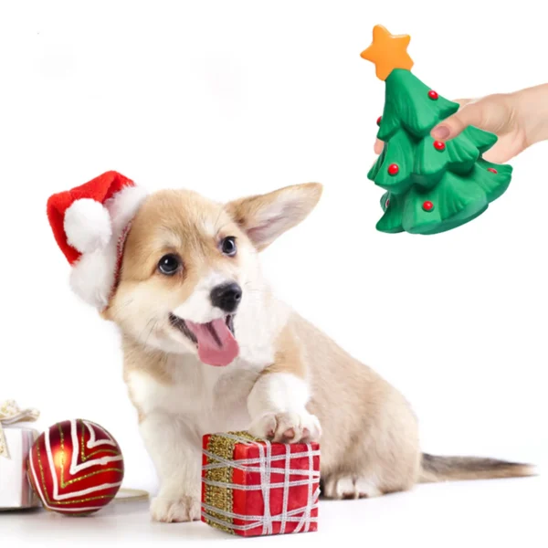 Festive Fun Pet Chew Toy – Bite-Resistant Christmas Elk & Tree - Image 4