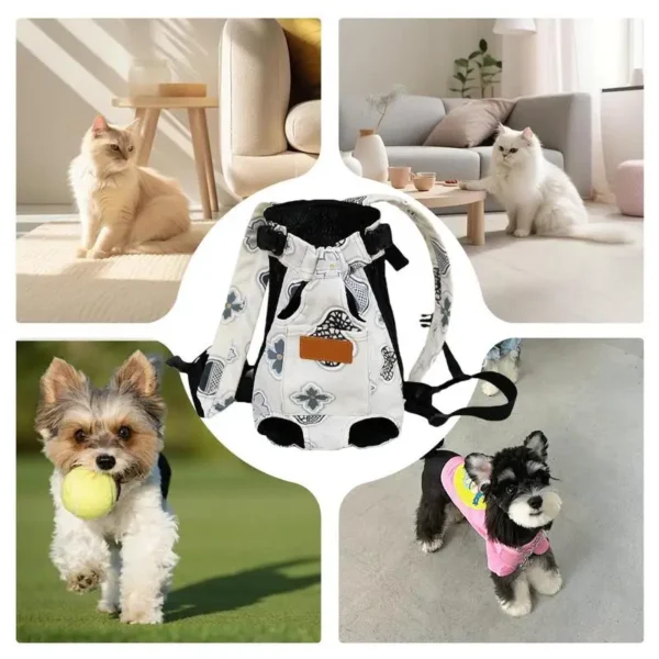 Pet Travel Backpack – Breathable Cat & Small Dog Carrier with Safety Lock - Image 5