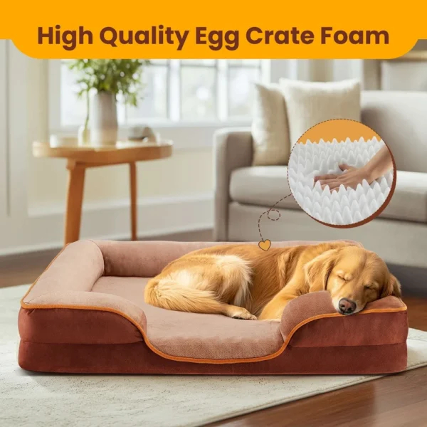 Orthopedic Memory Foam Dog Sofa Bed – Waterproof & Washable - Image 3