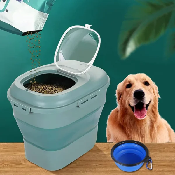 Foldable Airtight Pet Food Storage Container –Moisture-Proof & Portable - Image 3