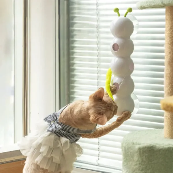 Caterpillar Interactive Cat Toy – Motion Activated & Rechargeable - Image 3