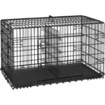 Alden Design Dog Crate – 42″ Black