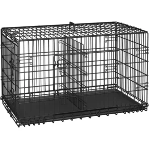 Alden Design Dog Crate – 42″ Black