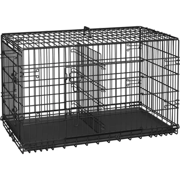 Alden Design Dog Crate – 42″ Black