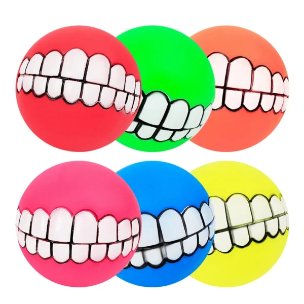 Funny Dog Ball with Teeth – Squeaky Chew Toy for Dogs & Puppies - Image 6