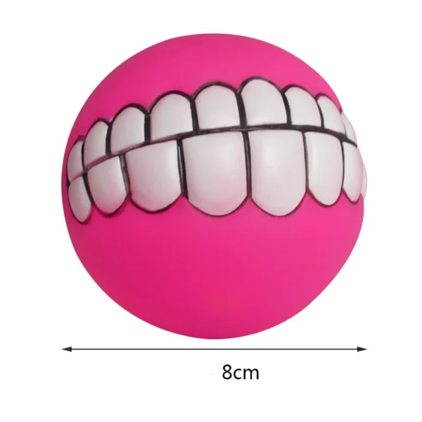 Funny Dog Ball with Teeth – Squeaky Chew Toy for Dogs & Puppies - Image 4