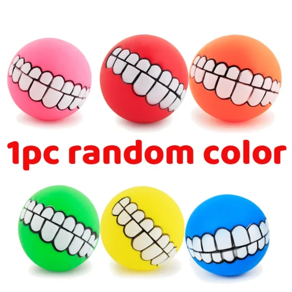 Funny Dog Ball with Teeth – Squeaky Chew Toy for Dogs & Puppies - Image 13