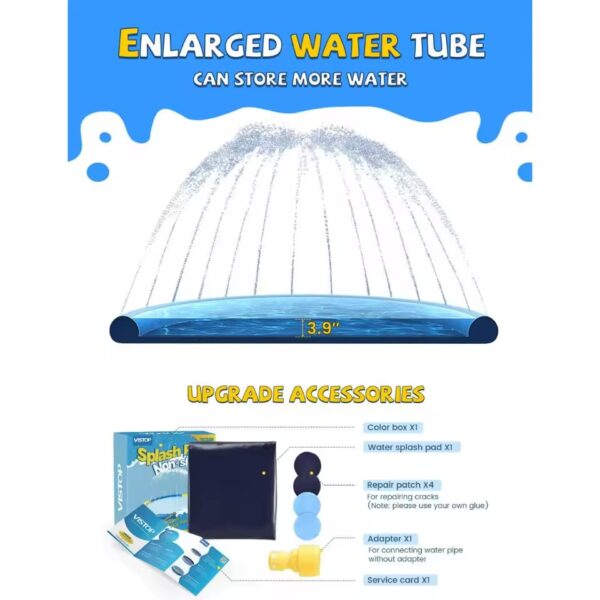 Non-Slip Pet & Kids Splash Pad – Summer Outdoor Water Fun Pool - Image 9
