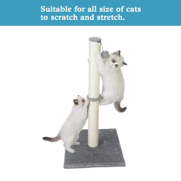 Tall Cat Scratching Post with Sisal & Play Ball - Image 6