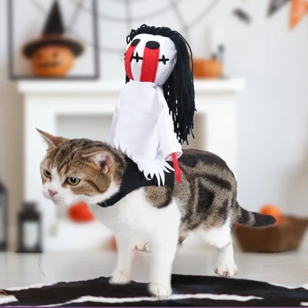Knight Ghost Costume – Funny Dog & Cat Outfit - Image 3
