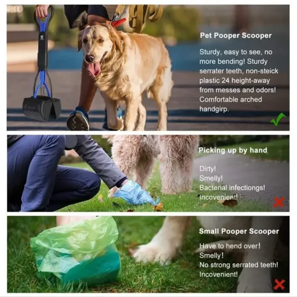 Pooper Scooper for Dog – Long Handle Easy Pick Up Tool - Image 5