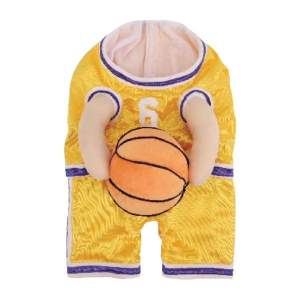 Dog Basketball Player Costume with Ball – Funny Pet Halloween Outfit - Image 6