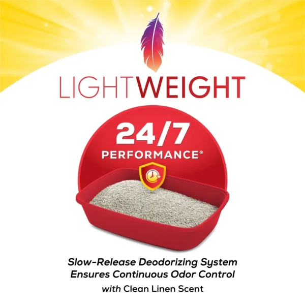 Purina Lightweight Clumping Cat Litter – 24/7 Odor Control, Low Dust - Image 4