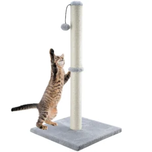 Tall Cat Scratching Post with Sisal & Play Ball