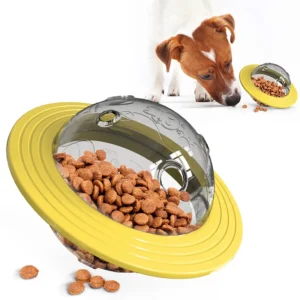 UFO Dog Toy – 2-in-1 Flying Disk & Treat Dispensing Ball