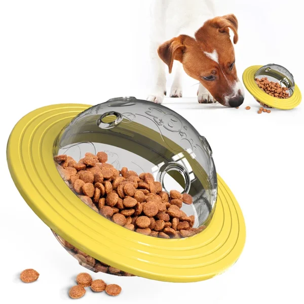 UFO Dog Toy – 2-in-1 Flying Disk & Treat Dispensing Ball