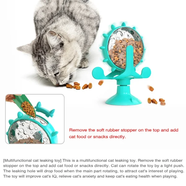 Interactive Pet Feeding Wheel – Slow Feeder & Treat Dispenser for Dogs & Cats - Image 4