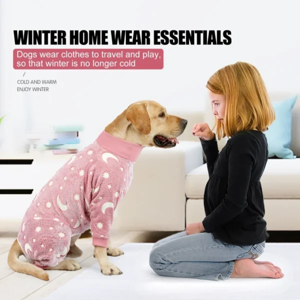 Soft Dog Pajamas – 4-Legged Warm Fleece - Image 2