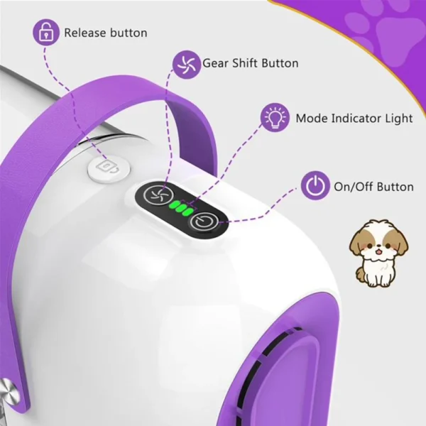 Homeika 3L Dog Grooming Kit – Silent Pet Vacuum with 99% Hair Suction - Image 7