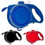 Multifunction Pet Dog Leash – 4 in 1 with Water Bottle, Bowl & Waste Bag Holder
