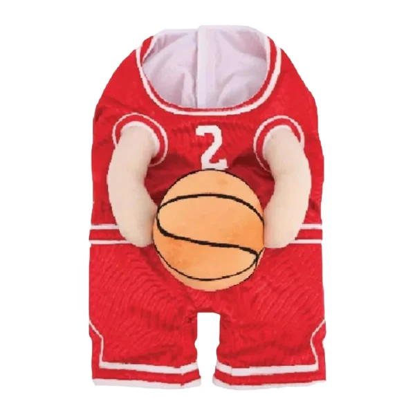 Dog Basketball Player Costume with Ball – Funny Pet Halloween Outfit - Image 7