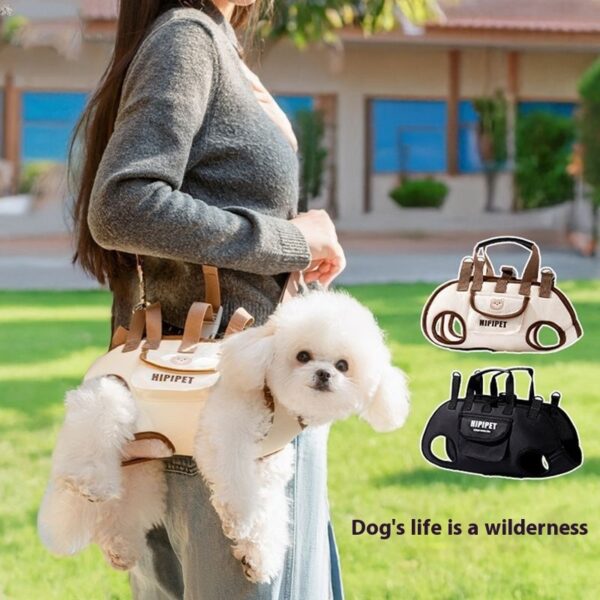 Pet Dog & Cat Portable Crossbody Handbag – Genuine Leather Carrier - Image 4