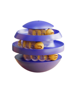 3 Layers Cat Tower Interactive Turntable Toy with Balls