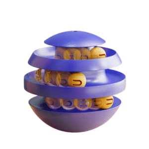3 Layers Cat Tower Interactive Turntable Toy with Balls