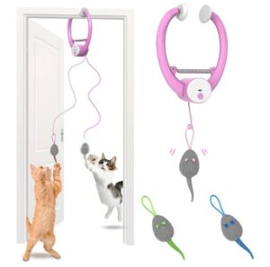 Colorful Beating Mouse Electric Hanging Cat Toy