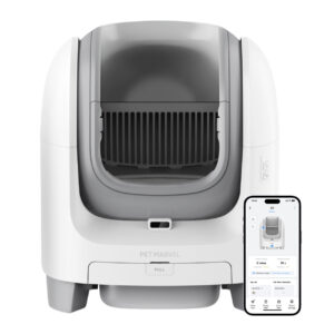 PETMARVEL C1 Smart WiFi Self-Cleaning Cat Litter Box – Large Open Top