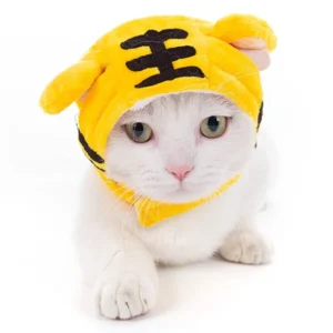 Pet Tiger Hat – Soft Cute Headwear for Cats & Small Dogs