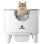 F6 Open-Top Self-Cleaning Cat Litter Box with Odor Control & Safety Sensors