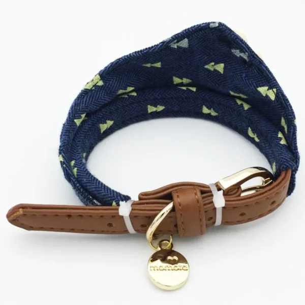 Dog Plaid Bowtie Collar – Adjustable Outfit - Image 2