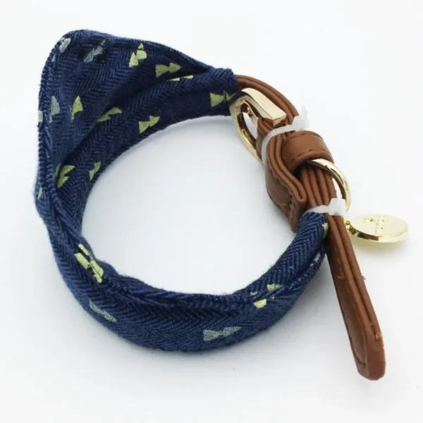 Dog Plaid Bowtie Collar – Adjustable Outfit - Image 3