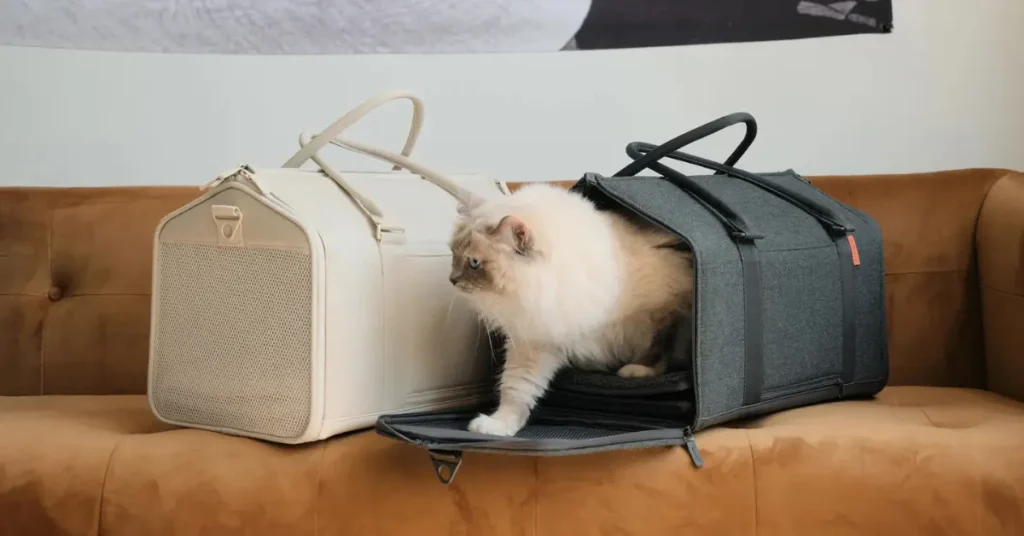 this img show cat carrier supplies by petsay